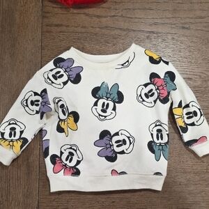 Disney Mickey Mouse Sweatshirt White Black